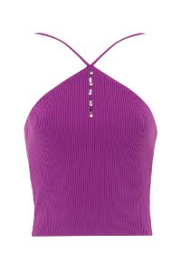 Picture of Ribbed Halter Rhinestone Top 