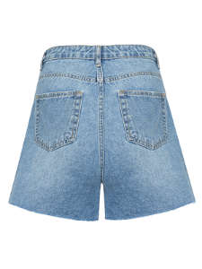 Picture of Ripped Light Denim Shorts 