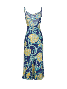 Picture of Floral Satin Maxi Dress 