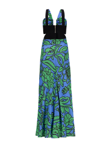 Picture of Leaf Pattern Maxi Dress