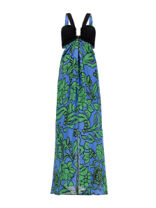 Picture of Leaf Pattern Maxi Dress