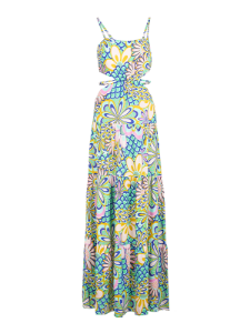 Picture of Floral Cutout Maxi Dress