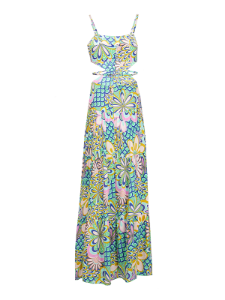 Picture of Floral Cutout Maxi Dress