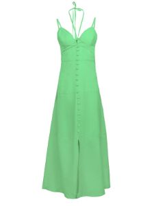 Picture of Strappy Buttoned Maxi Dress 