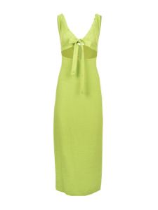 Picture of Linen Cutout Midi Dress