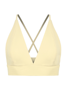 Cross Strap Bralette -Cream