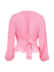 Picture of Pleated Peplum Wrap Blouse 