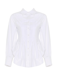 Picture of Tapered Waist Peplum Blouse 