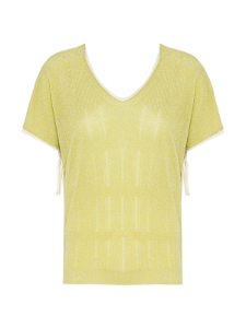 Short Sleeve V-Neck Shirt – Light Green