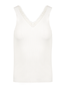 Sleeveless Tank Top -White