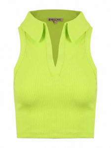 Picture of Sleeveless Ribbed Crop Top 