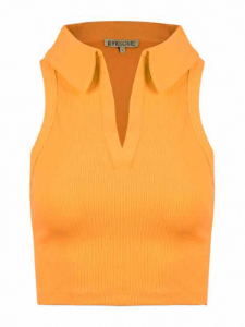 Picture of Sleeveless Ribbed Crop Top 