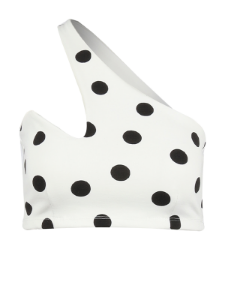 Picture of One Shoulder Polka Dot Crop Top