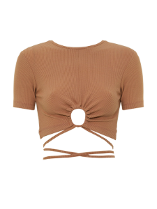 Picture of O-Ring Tie Crop Top