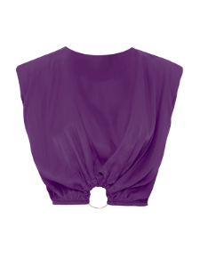 Picture of Sleeveless Satin Crop Top 