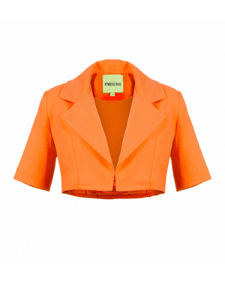 Cropped Blazer - Orange	