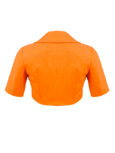 Cropped Blazer - Orange	