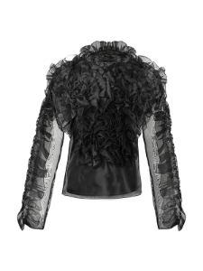 Picture of Sheer Chiffon Ruffle Blouse 