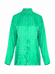 Picture of Embossed Diamond Satin Blouse 